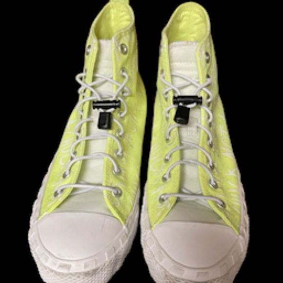 Converse Shoes Not A Chuck All Star High Top Neon  Yellow Men 10 / Women 12 - Picture 4 of 11